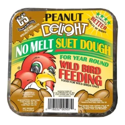 C&S Peanut Delight No Melt Suet Dough for Wild Birds 11.75-oz