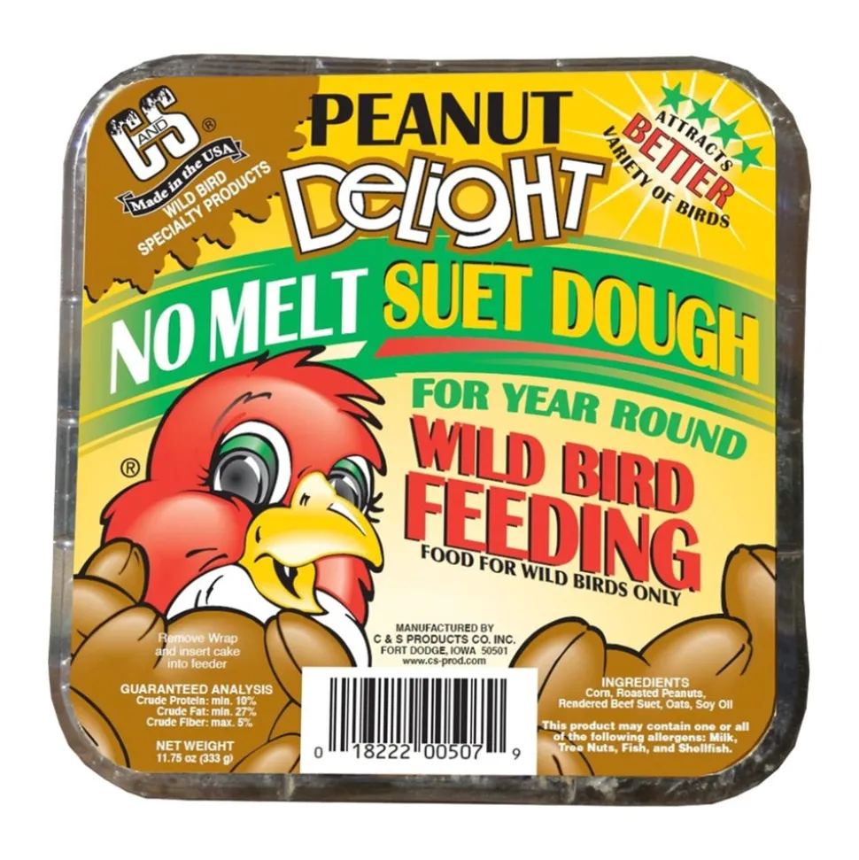 C&S Peanut Delight No Melt Suet Dough for Wild Birds 11.75-oz