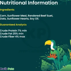 C&S Sunflower Suet Nuggets for Wild Birds 27-oz