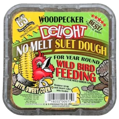 C&S Woodpecker Delight No Melt Suet Dough for Wild Birds 11.75-oz