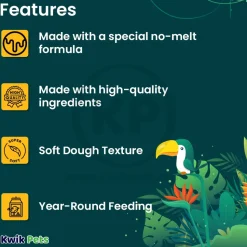C&S Woodpecker Delight No Melt Suet Dough for Wild Birds 11.75-oz