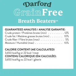 Darford Grain Free Biscuits Breath Beaters Dog Treats Regular 12-oz