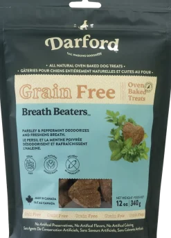 Darford Grain Free Biscuits Breath Beaters Dog Treats Regular 12-oz