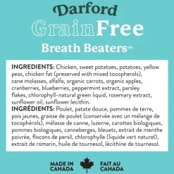 Darford Grain Free Biscuits Breath Beaters Dog Treats Regular 12-oz