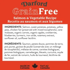 Darford Grain Free Biscuits Salmon Recipe Dog Treats Regular 12-oz