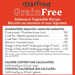 Darford Grain Free Biscuits Salmon Recipe Dog Treats Regular 12-oz
