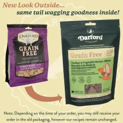 Darford Grain Free Biscuits Turkey Recipe Dog Treats Minis 12-oz