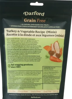 Darford Grain Free Biscuits Turkey Recipe Dog Treats Minis 12-oz