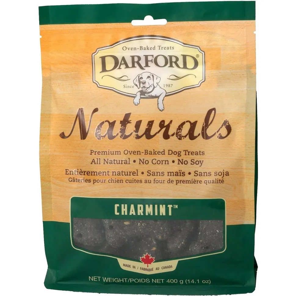 Darford Natural CharMint Biscuits Dog Treats Regular 14-oz