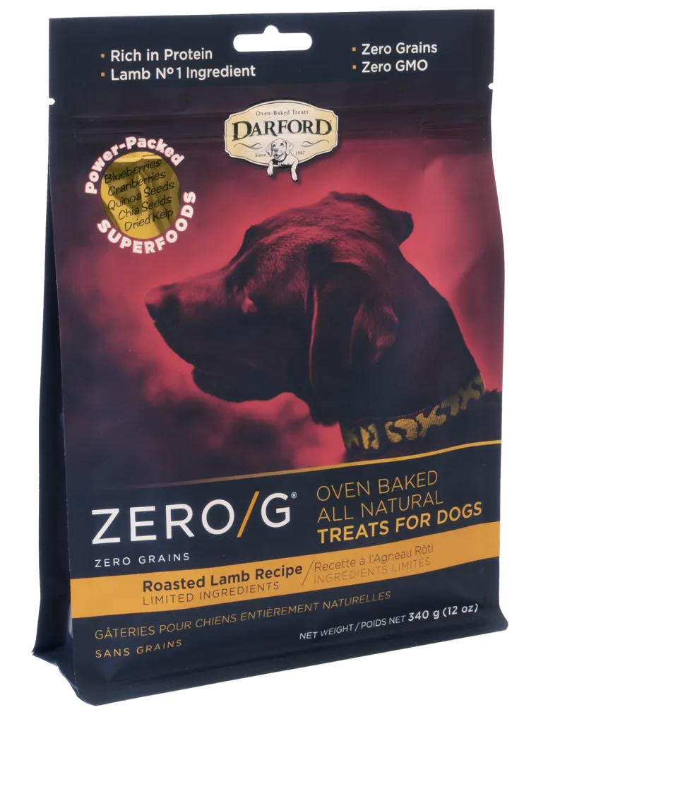 Darford Zero/G Grain-Free Roasted Lamb Dog Treats 12-oz