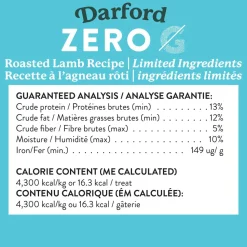 Darford Zero/G Grain-Free Roasted Lamb Dog Treats 12-oz