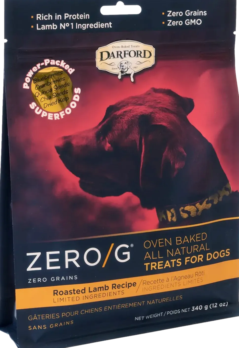 Darford Zero/G Grain-Free Roasted Lamb Dog Treats 12-oz