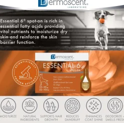 Dermoscent Essential 6 Spot-on Skin Care for Dogs 22 to 45 lbs