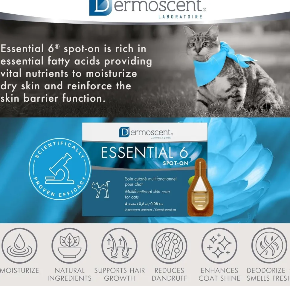 Dermoscent Essential 6 Spot-On Multifunction Skin Care for Cats