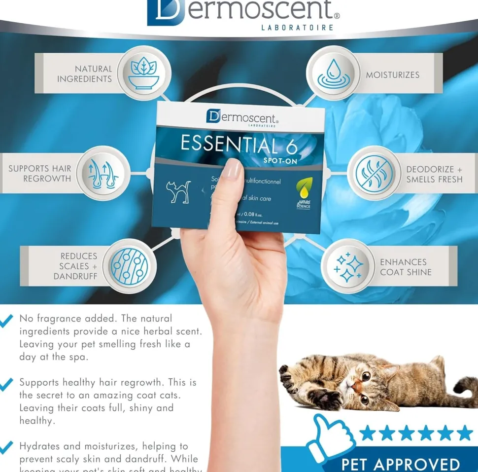 Dermoscent Essential 6 Spot-On Multifunction Skin Care for Cats