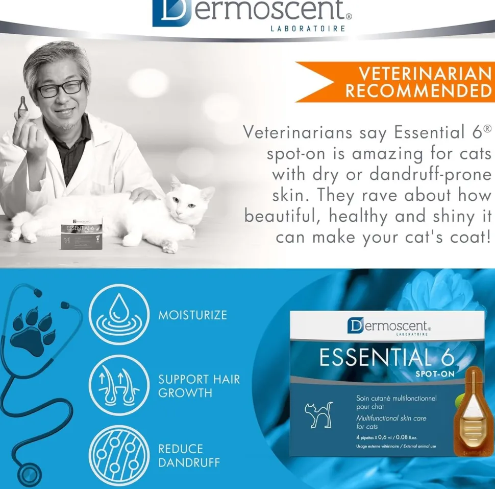 Dermoscent Essential 6 Spot-On Multifunction Skin Care for Cats
