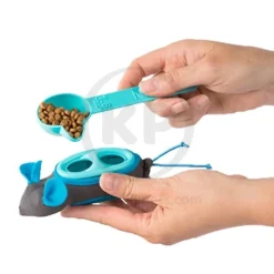 Doc & Phoebe's Indoor Hunting Interactive Cat Feeder Toy Blue & Gray 3 Count