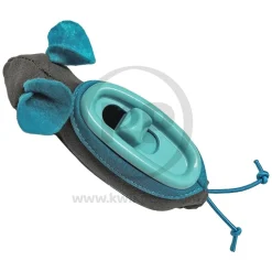 Doc & Phoebe's The Hunting Snacker Interactive Cat Feeder Toy Black & Blue 3.5-in