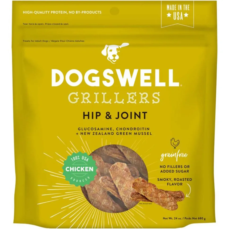 Dogswell Hip & Joint Grillers Grain-Free Dog Treats Chicken 24-oz