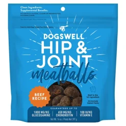 Dogswell Hip & Joint Meatballs Adult Dog Treats Beef 14-oz