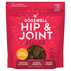 Dogswell Hip & Joint Slices Adult Dog Treats Beef 8-oz