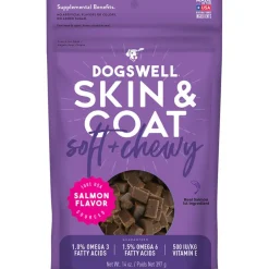 Dogswell Skin & Coat Soft & Chewy Dog Treats Salmon 14-oz