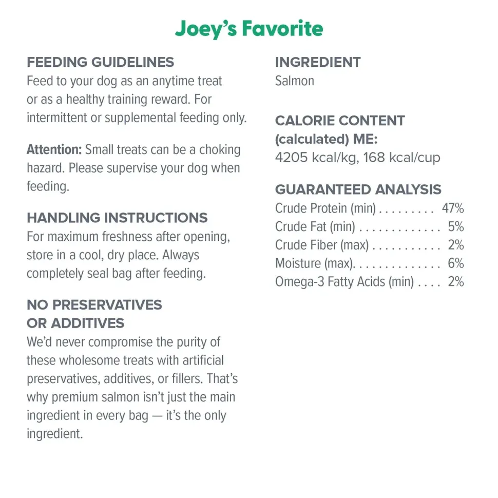 Dr. Marty Joey's Favorite Freeze-Dried Dog Treats Salmon 4-oz