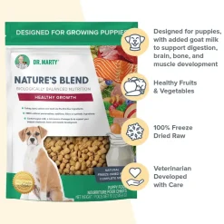 Dr. Marty Nature's Blend Healthy Growth Freeze-Dried Raw Puppy Dog Food 16-oz
