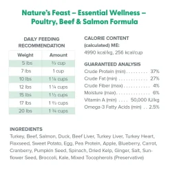 Dr. Marty Nature's Feast Essential Wellness Premium Freeze-Dried Raw Adult Cat Food Poultry, Beef & Salmon 12-oz