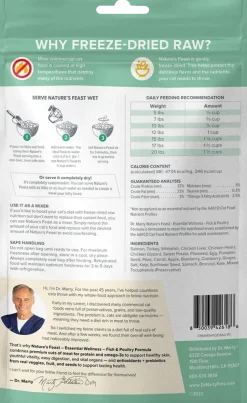 Dr. Marty Nature's Feast Essential Wellness Premium Freeze-Dried Raw Adult Cat Food Fish & Poultry 5.5-oz