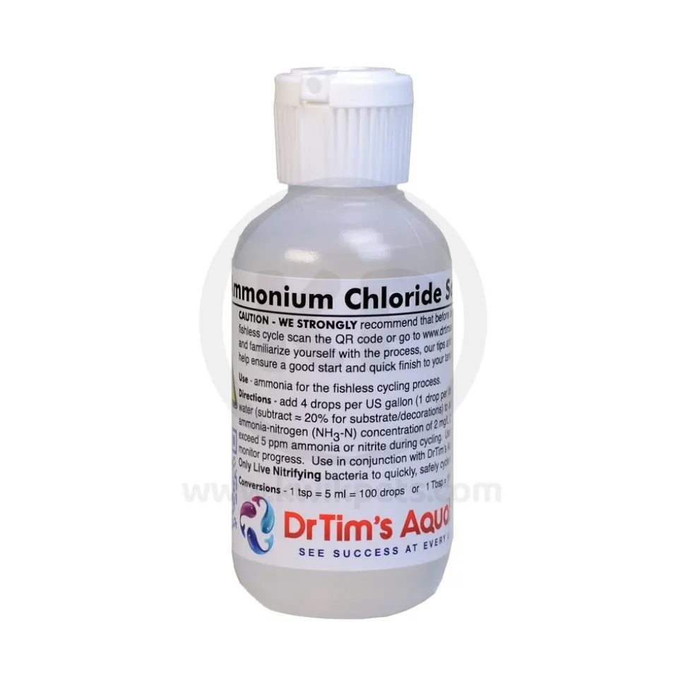 Dr. Tim's Aquatics Ammonium Chloride Solution for Fishless Cycling 2-oz
