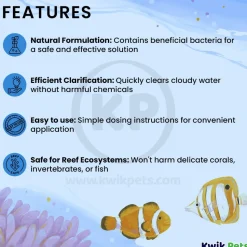 Dr. Tim's Aquatics Clear-UP Natural Water Clarifier for Reef Aquarium 8-oz