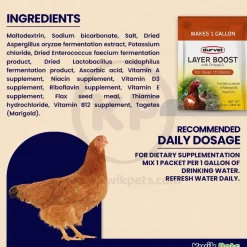 Durvet Layer Boost with Omega-3 for Layer Chickens 4 gram