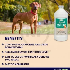 Durvet Liquid Wormer 2X for Dogs 16-oz