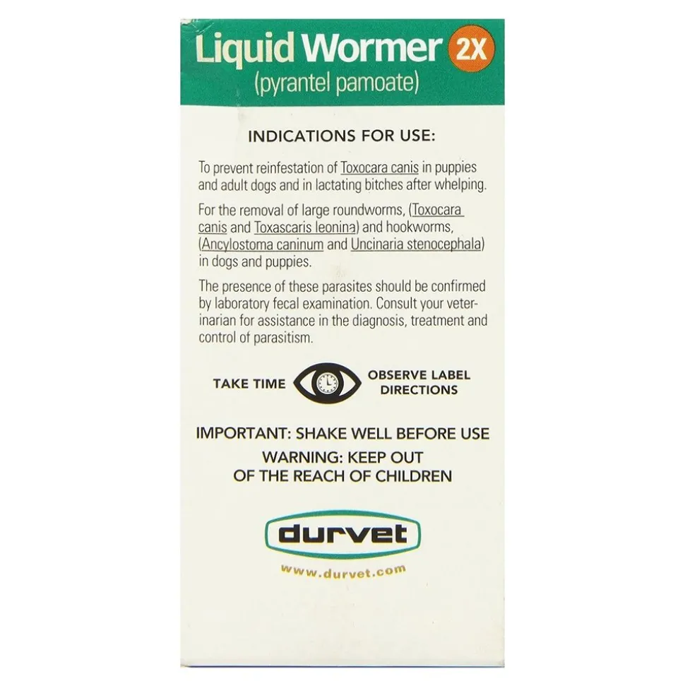Durvet Liquid Wormer 2X for Dogs 2-oz