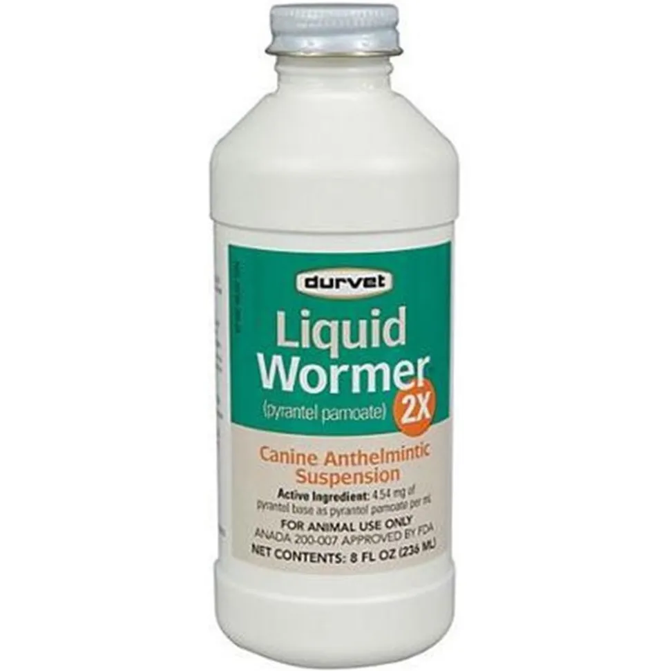 Durvet Liquid Wormer 2X for Dogs 8-oz