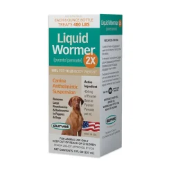 Durvet Liquid Wormer 2X for Dogs 8-oz