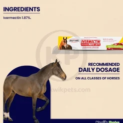 Durvet lvermectin Horse Dewormer Paste Apple Flavor 0.21-Oz