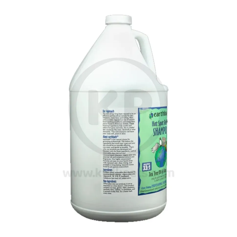 Earthbath Hot Spot Relief Pet Shampoo Tea Tree & Aloe Vera 128-oz
