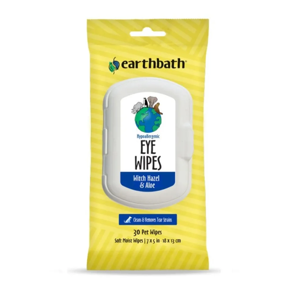 Earthbath Hypo-Allergenic Eye Wipes for Dogs & Cats 30 Count
