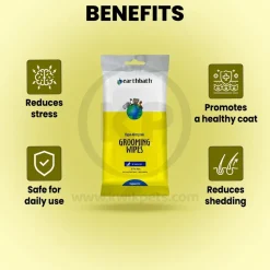 Earthbath Hypo-Allergenic Pet Grooming Wipes Fragrance Free 30 Count