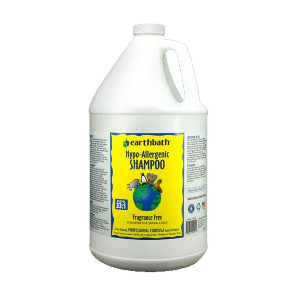 Earthbath Hypo-Allergenic Pet Shampoo Fragrance Free 128-oz
