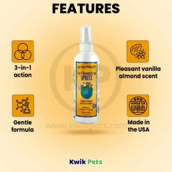 Earthbath 3-in-1 Deodorizing Spritz for Dogs Vanilla & Almond 8-oz