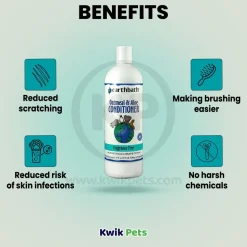 Earthbath Oatmeal & Aloe Pet Conditioner Fragrance Free 16-oz