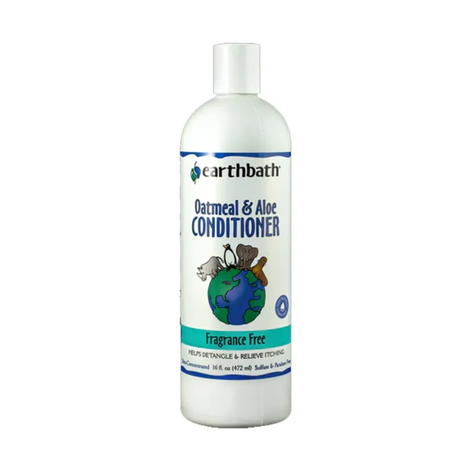 Earthbath Oatmeal & Aloe Pet Conditioner Fragrance Free 16-oz