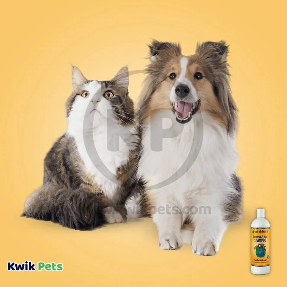 Earthbath Oatmeal & Aloe Pet Shampoo Vanilla & Almond 16-oz