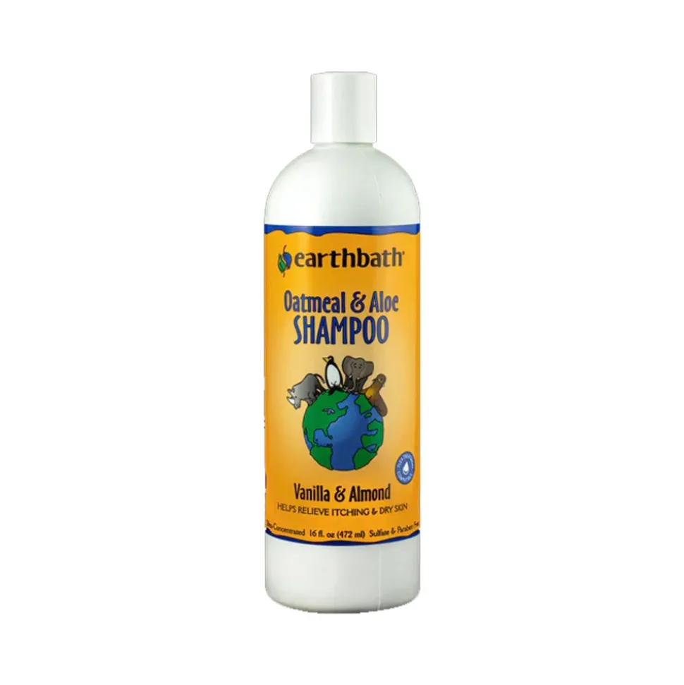 Earthbath Oatmeal & Aloe Pet Shampoo Vanilla & Almond 16-oz