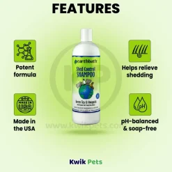 Earthbath Shed Control Pet Shampoo Green Tea & Awapuhi 16-oz