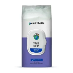 Earthbath Tushy Wipes for Dogs & Cats Rosemary & Chamomile 100 Count
