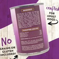 Earthborn Holistic K95 Grain-Free Meat Protein Wet Dog Food Lamb 13-oz